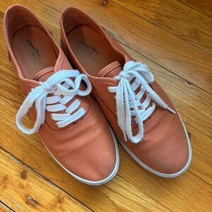 Target Women's Canvas Sneakers in Terracotta with White Laces